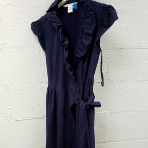 Classic Navy Diane Von Furstenburg wrap dress